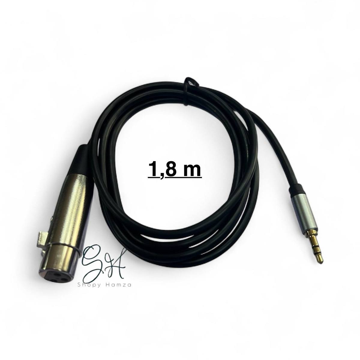 Cable audio Jack 3,5 mm vers XLR femelle 1,5 m